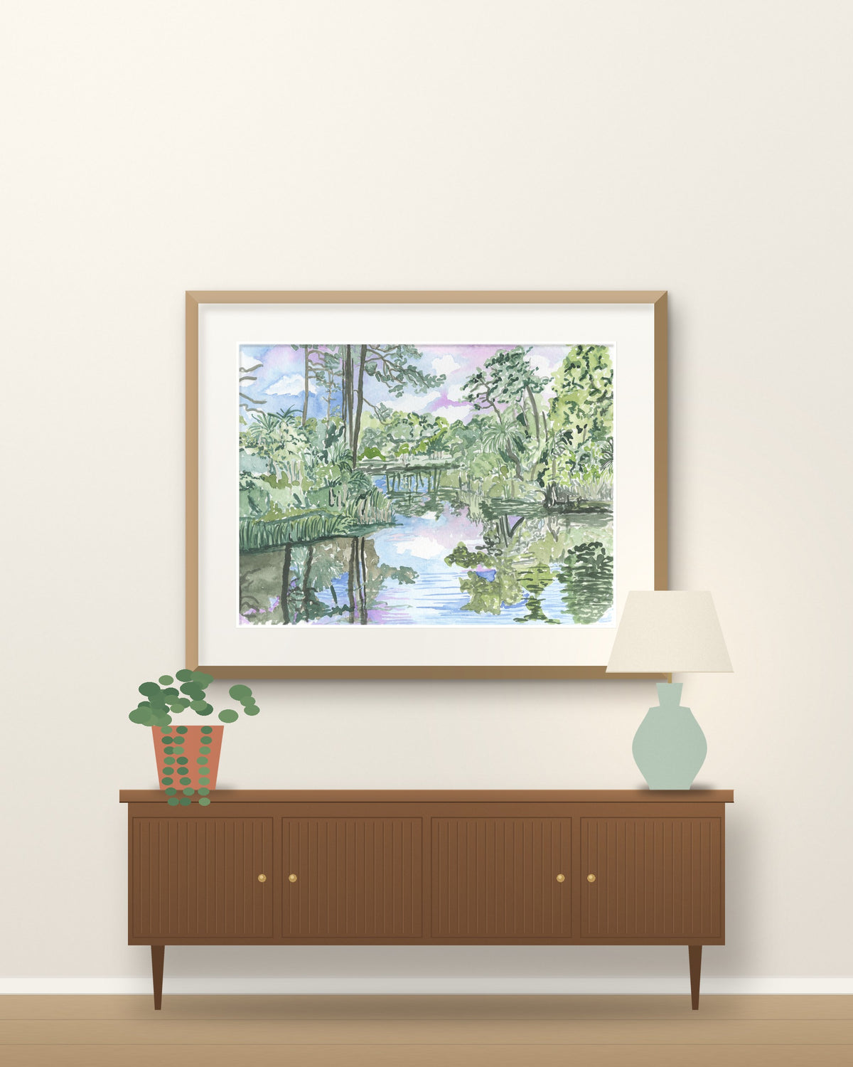 Natural Lake Caroline Print